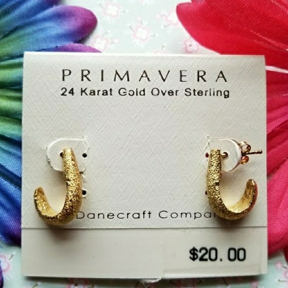 Danecraft Jewelry - Vermeil hoop earrings gold over sterling Danecraft